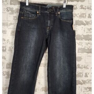 Volcom Jeans Men 29x32 Blue Solver Modern Fit Dark‎ Wash Straight Leg 16 Skater
